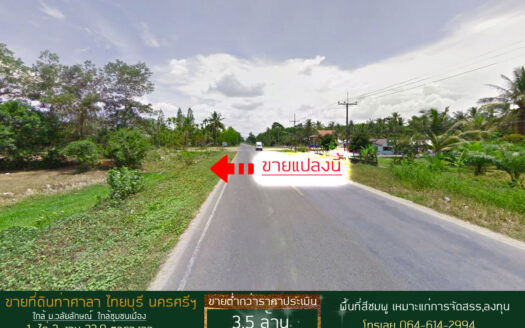 ขายที่ดินไทยบุรี ท่าศาลา นครศรีธรรมราช